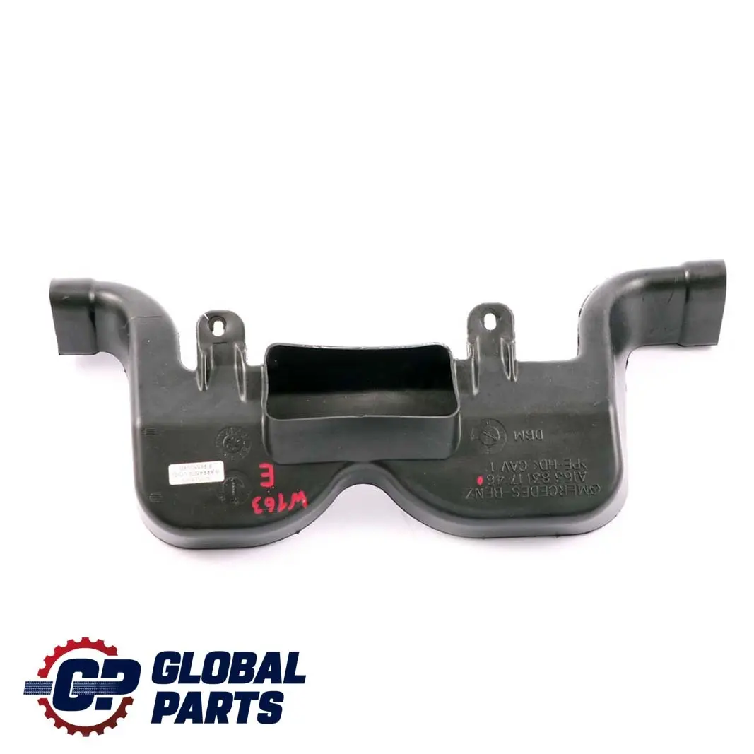 Mercedes-Benz ML-Class W163 Air Duct Guide Channel Bottom Central to with Part number A1638311746 Mercedes-Benz ML-Class W163 Air Duct Guide Channel Bottom Central - SKU A1638311746 - Part number A1638311746