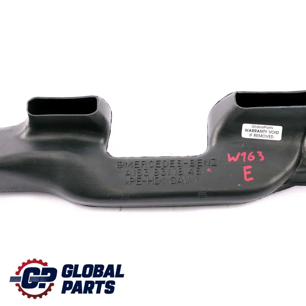  Mercedes-Benz ML-Class W163 Air Duct Guide Channel Bottom Right O/S - SKU A1638311846 - Part number A1638311846
