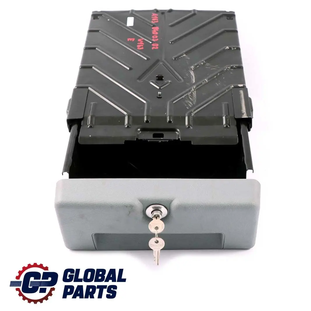 Mercedes-Benz M-Class ML W163 Front Seat Lockable Safe Box Trunk Insert to with Part number A1638400302 Mercedes-Benz M-Class ML W163 Front Seat Lockable Safe Box Trunk Insert - SKU A1638400302 - Part number A1638400302