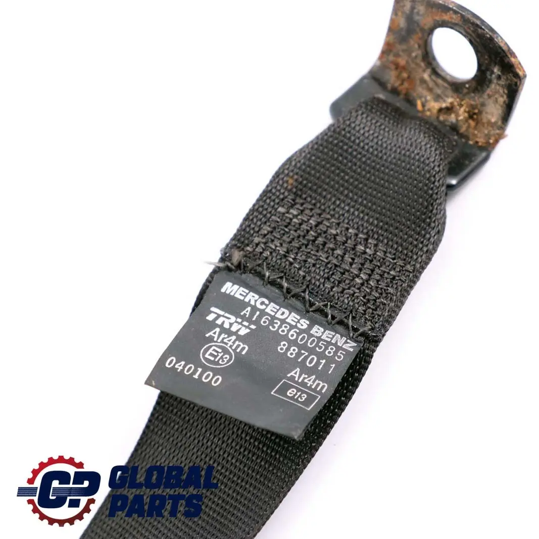 Mercedes W163 Cintura Di Sicurezza Posteriore Sinistra Nero - SKU A1638600585 - Numero di parte A1638600585