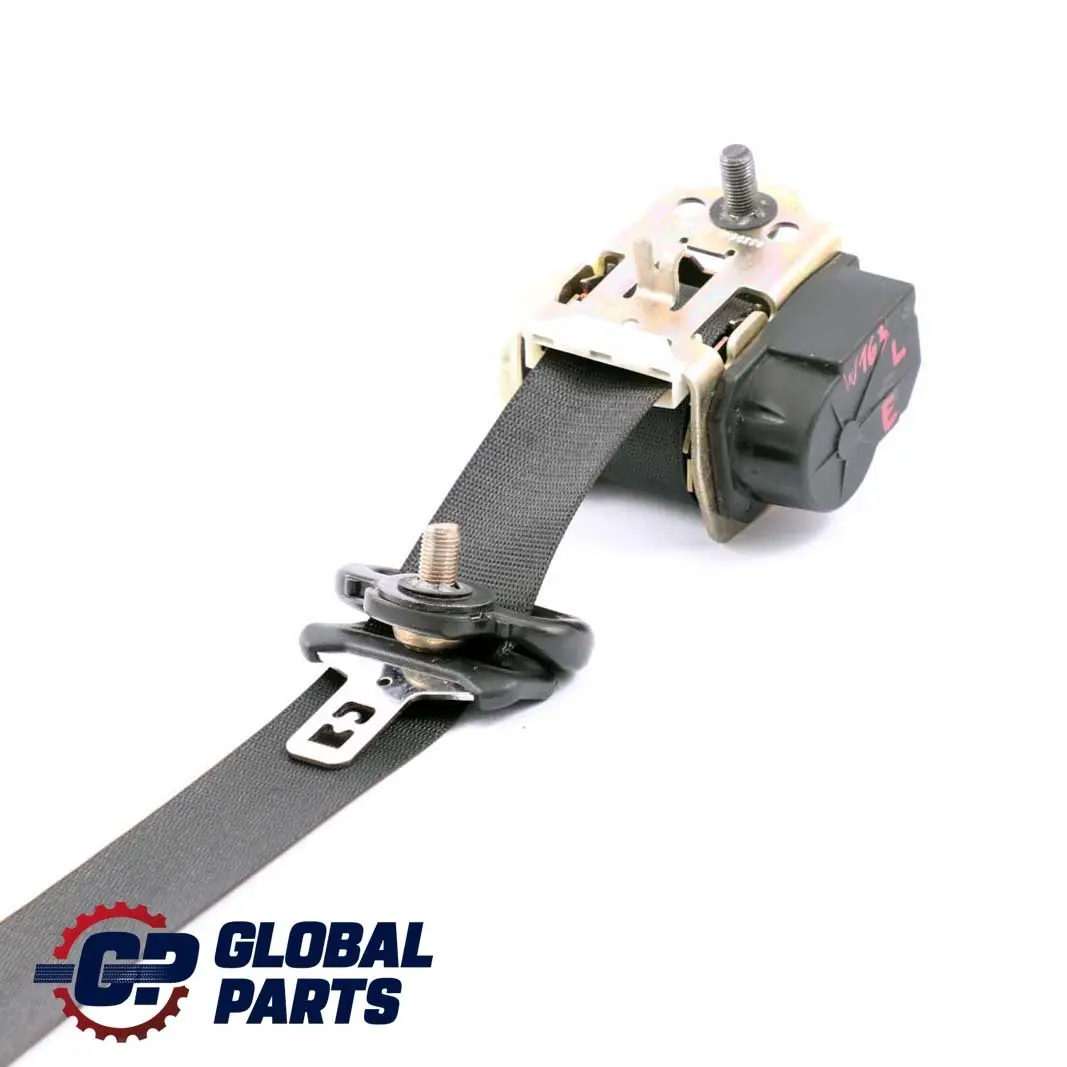 Left N/S Seat Belt Black to Mercedes W163 Rear with Part number A1638600585 Mercedes W163 Rear Left N/S Seat Belt Black - SKU A1638600585 - Part number A1638600585