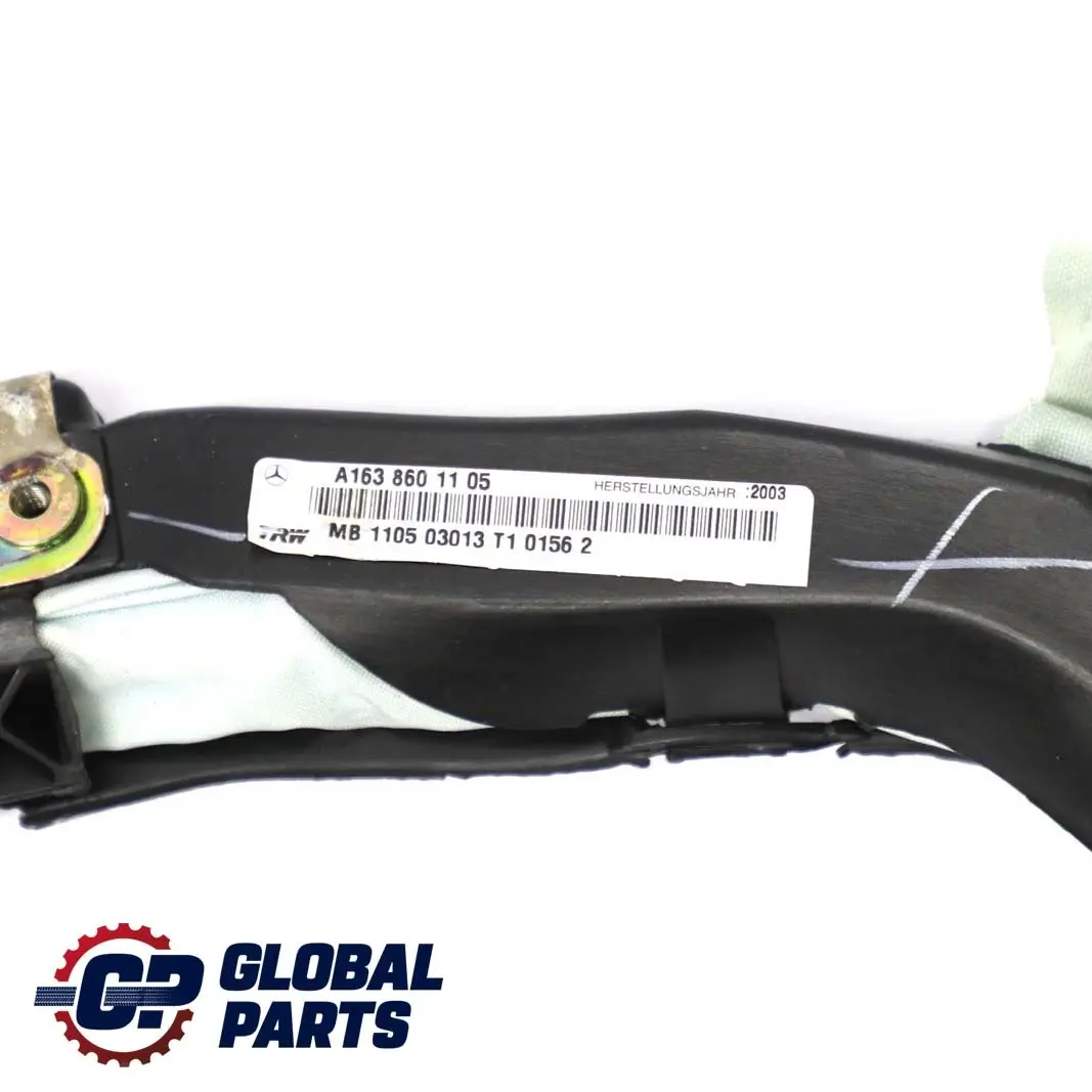 Tenda laterale sinistra scomparsa per Mercedes W163 con numero di parte A1638601105 Mercedes W163 Tenda laterale sinistra scomparsa - SKU A1638601105 - Numero di parte A1638601105