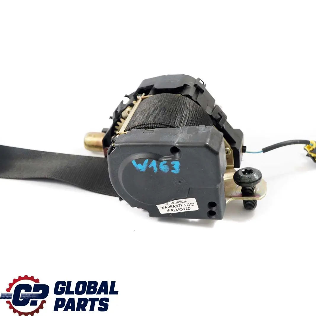 Mercedes-Benz M-Class ML W163 Rear Right O/S Seat Belt Black to with Part number A1638602085 Mercedes-Benz M-Class ML W163 Rear Right O/S Seat Belt Black - SKU A1638602085 - Part number A1638602085