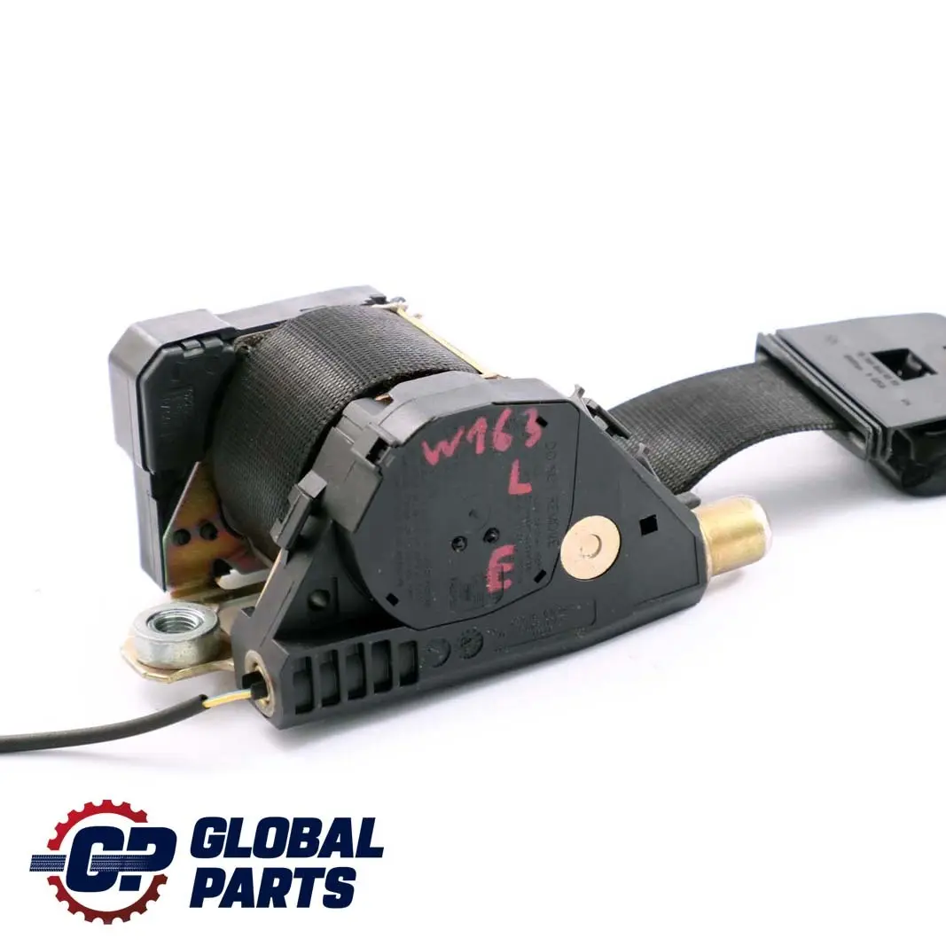 Mercedes W163 Cintura Sicurezza Anteriore Sinistra Nero - SKU A1638602985 - Numero di parte A1638602985