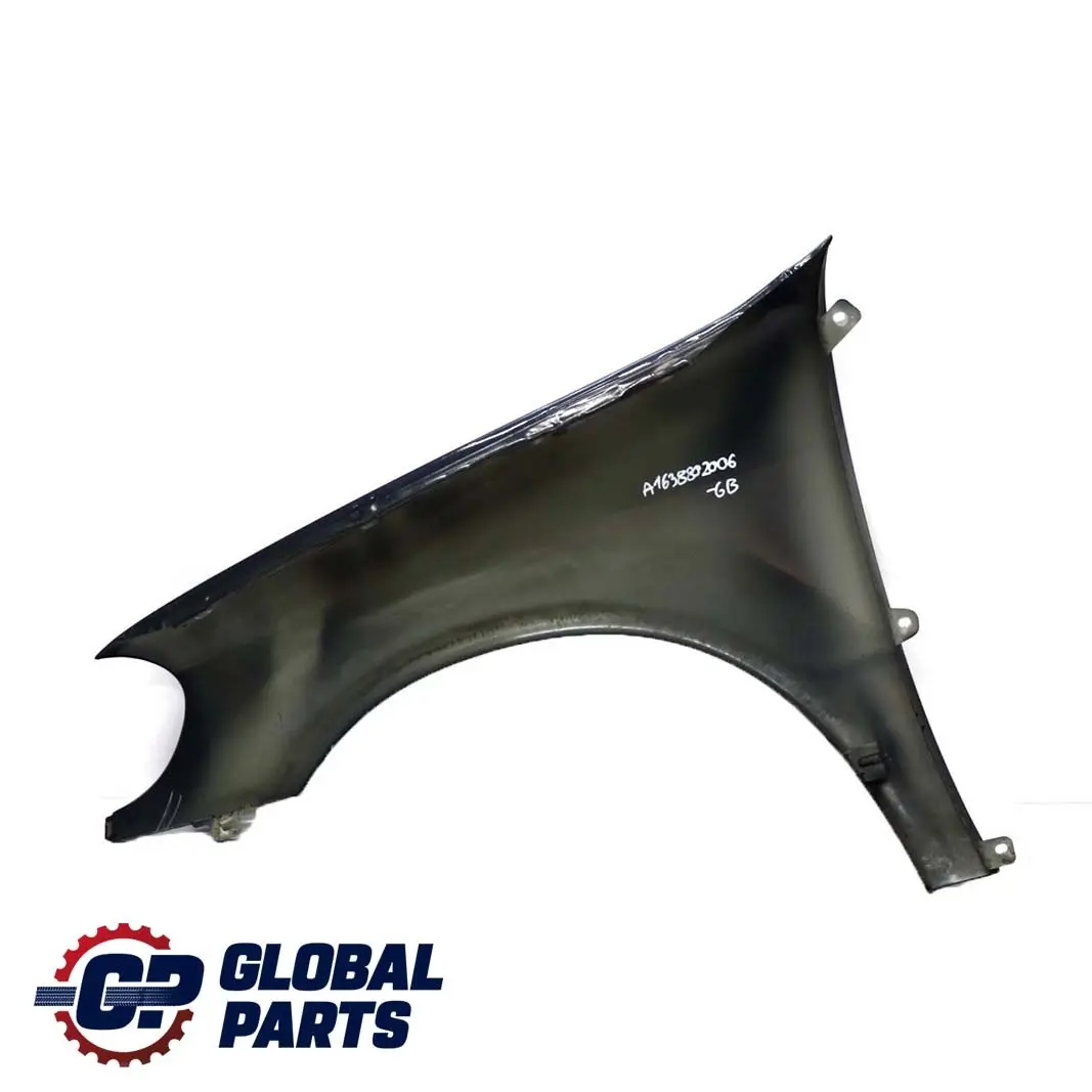 Front Right O/S Side Panel Wing Fender Green Black Metallic 189 to Mercedes ML W163 with Part number A1638802006 Mercedes ML W163 Front Right O/S Side Panel Wing Fender Green Black Metallic 189 - SKU A1638802006-GB - Part number A1638802006