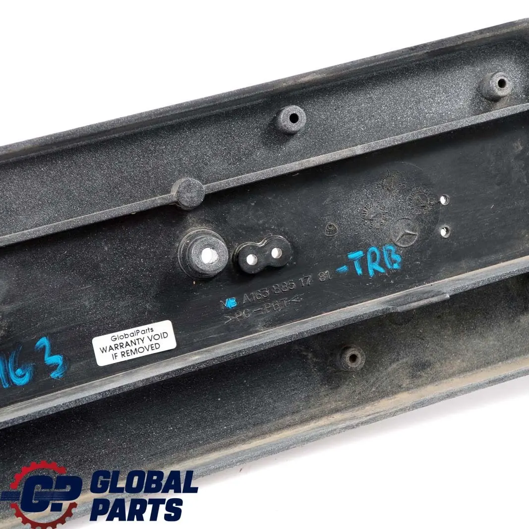 Mercedes-Benz ML W163 Front Bumper Licence Plate Holder Travertine Beige - 693 to with Part number A1638851781 Mercedes-Benz ML W163 Front Bumper Licence Plate Holder Travertine Beige - 693 - SKU A1638851781-TRB - Part number A1638851781