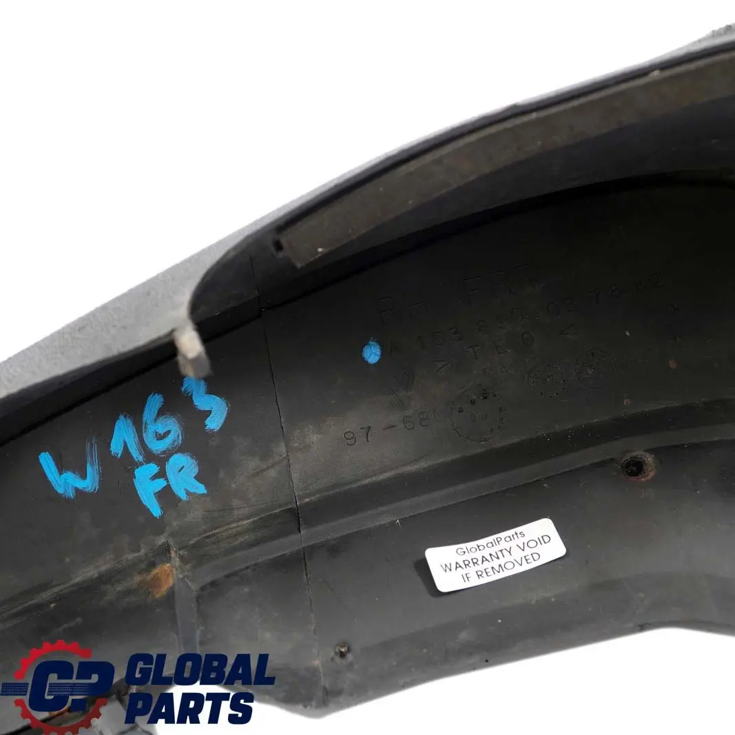  Mercedes-Benz M-Klasse ML W163 Satz Schmutzfänger Vorn Rechts - SKU A1638900878 - Teilenummer A1638900878