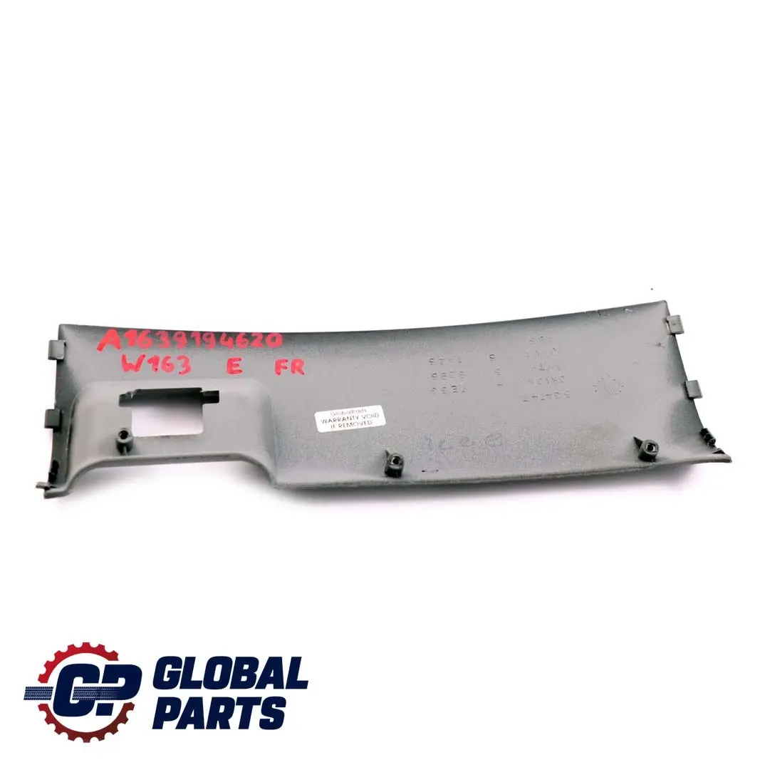  Mercedes-Benz M ML W163 Sitz Abdeckung Verkleidung Rechts Grau - SKU A1639194620 - Teilenummer A1639194620