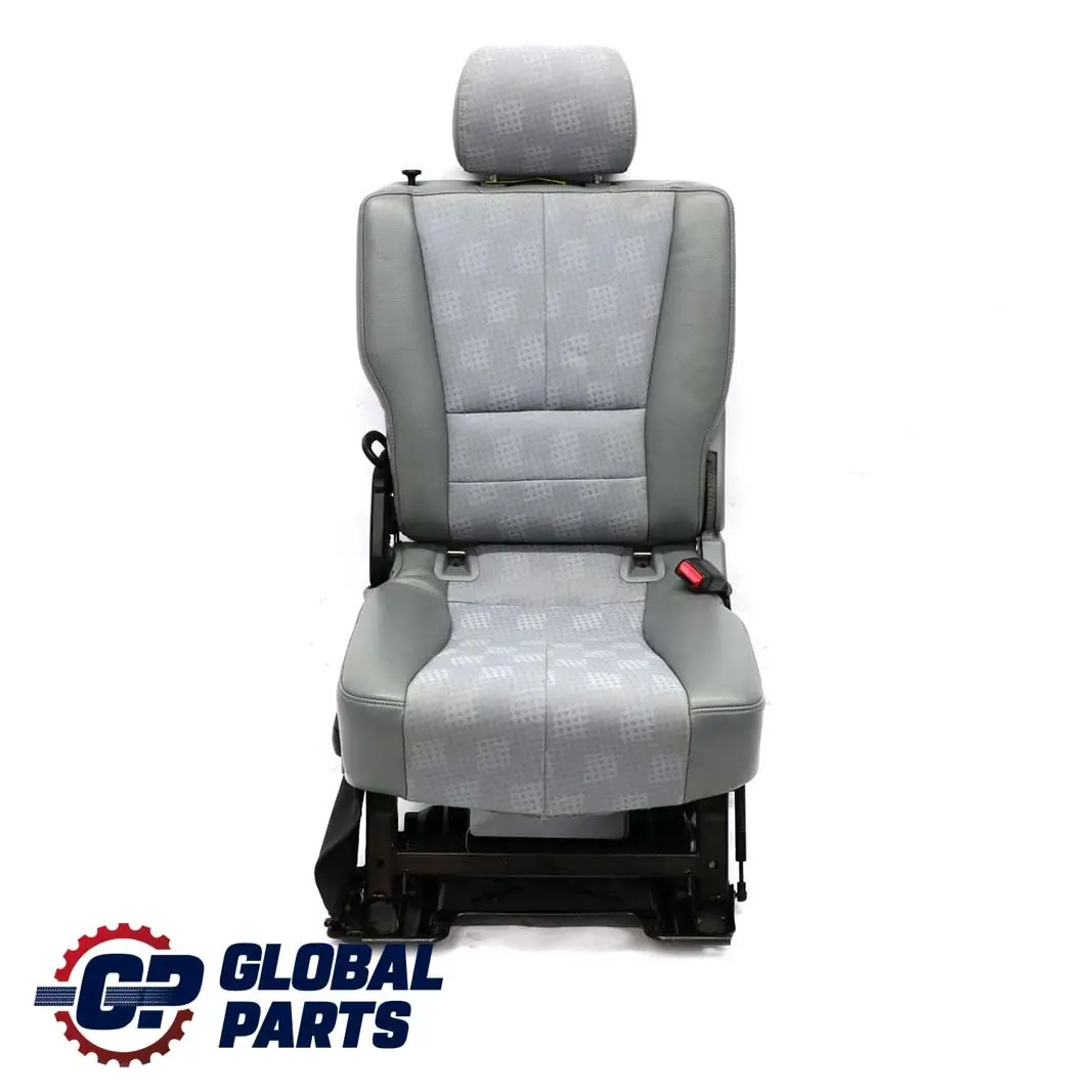 Mercedes-Benz M-Class ML W163 Grey Cloth Fabric / Leather Bench Backrest Rear Right O/S Seat