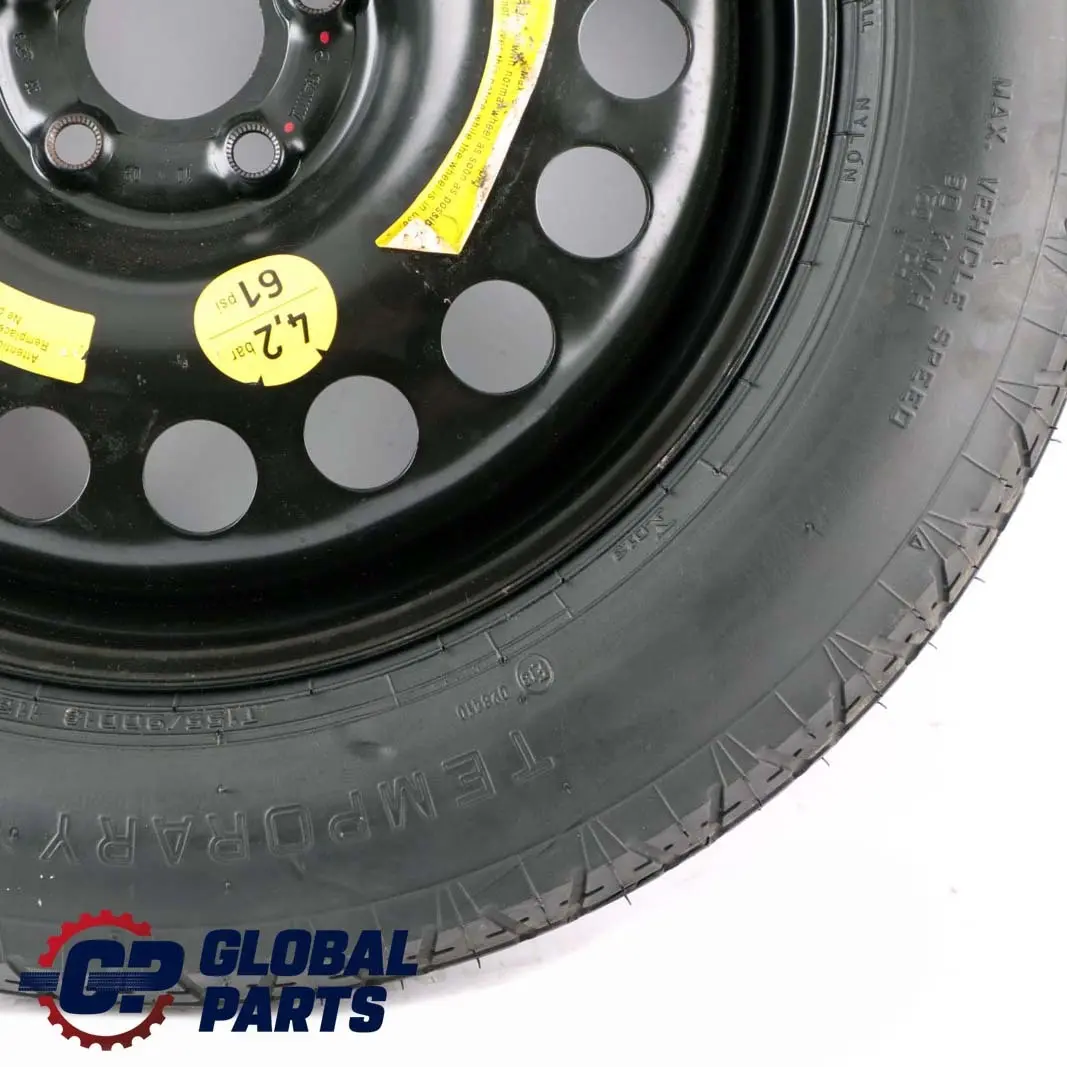 Rueda Repuesto Acero 18" 4J Neumático R18 155/90 para Mercedes W164 W166 con número de pieza A1644000002 Mercedes W164 W166 Rueda Repuesto Acero 18" 4J Neumático R18 155/90 - SKU A1644000002 - Número de pieza A1644000002