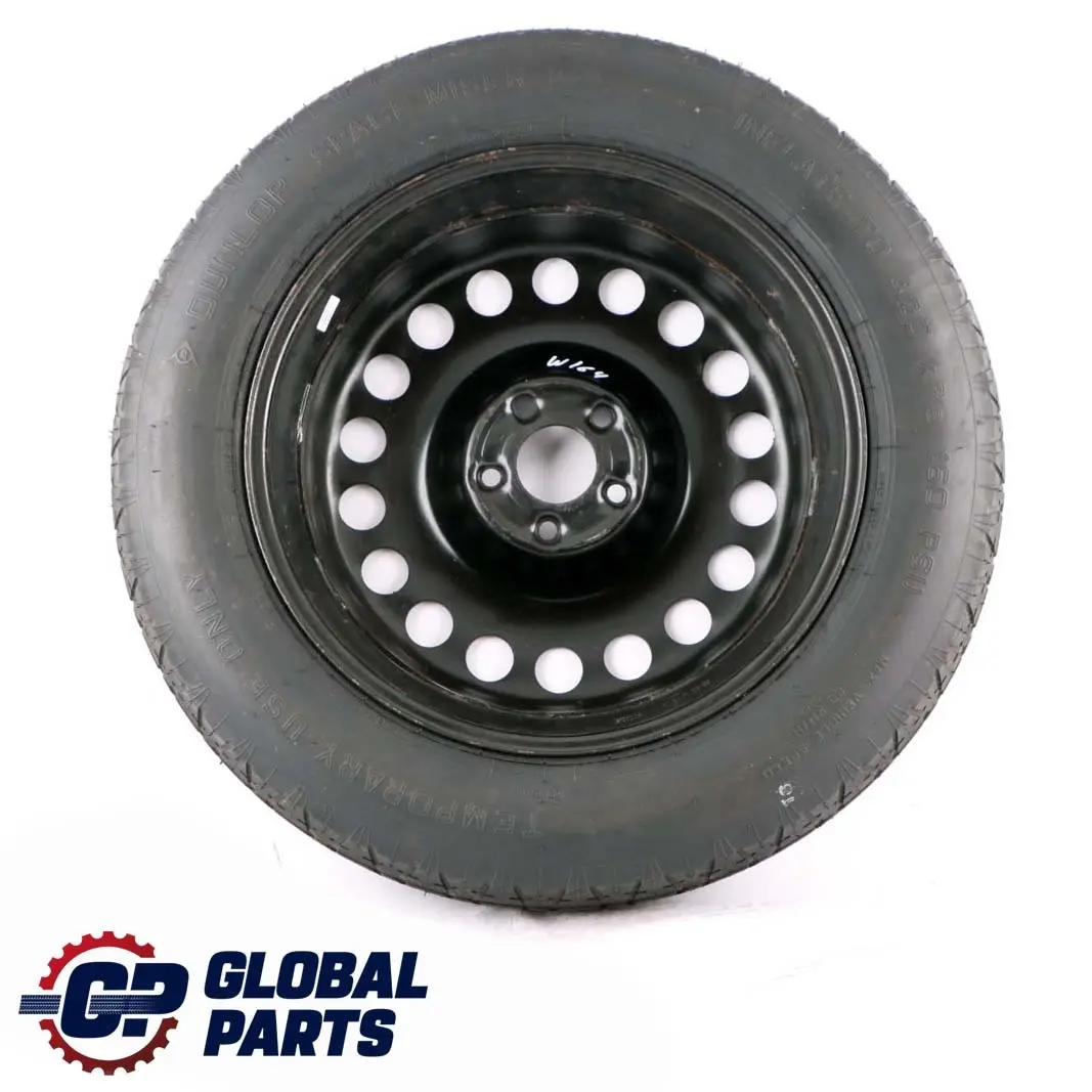 Ersatz Rad Stahl 18" 4J Bereifung R18 155/90 für Mercedes W164 W166 mit Teilenummer A1644000002 Mercedes W164 W166 Ersatz Rad Stahl 18" 4J Bereifung R18 155/90 - SKU A1644000002 - Teilenummer A1644000002