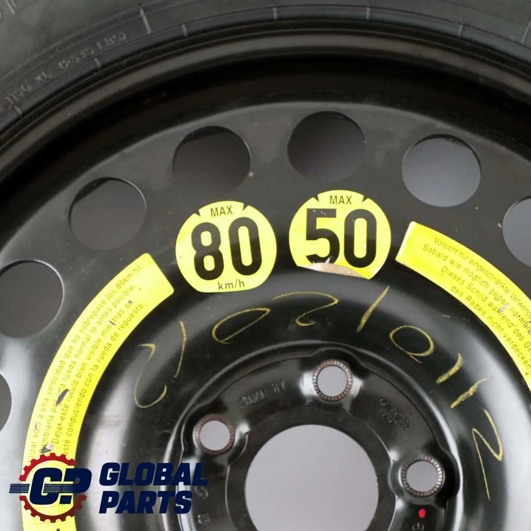 Rueda Repuesto Acero 18" 4J Neumático R18 155/90 para Mercedes W164 W166 con número de pieza A1644000002 Mercedes W164 W166 Rueda Repuesto Acero 18" 4J Neumático R18 155/90 - SKU A1644000002 - Número de pieza A1644000002