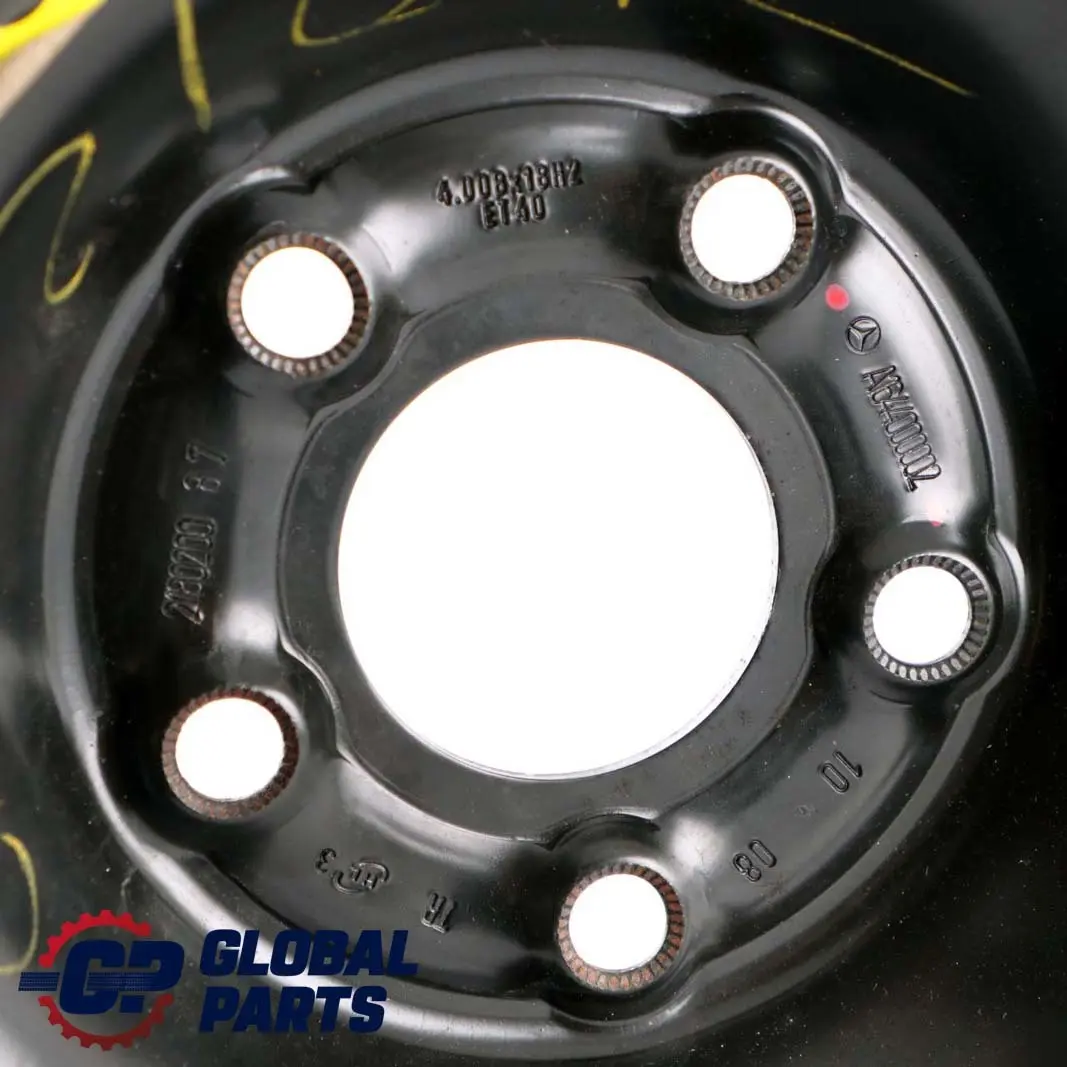 Rueda Repuesto Acero 18" 4J Neumático R18 155/90 para Mercedes W164 W166 con número de pieza A1644000002 Mercedes W164 W166 Rueda Repuesto Acero 18" 4J Neumático R18 155/90 - SKU A1644000002 - Número de pieza A1644000002