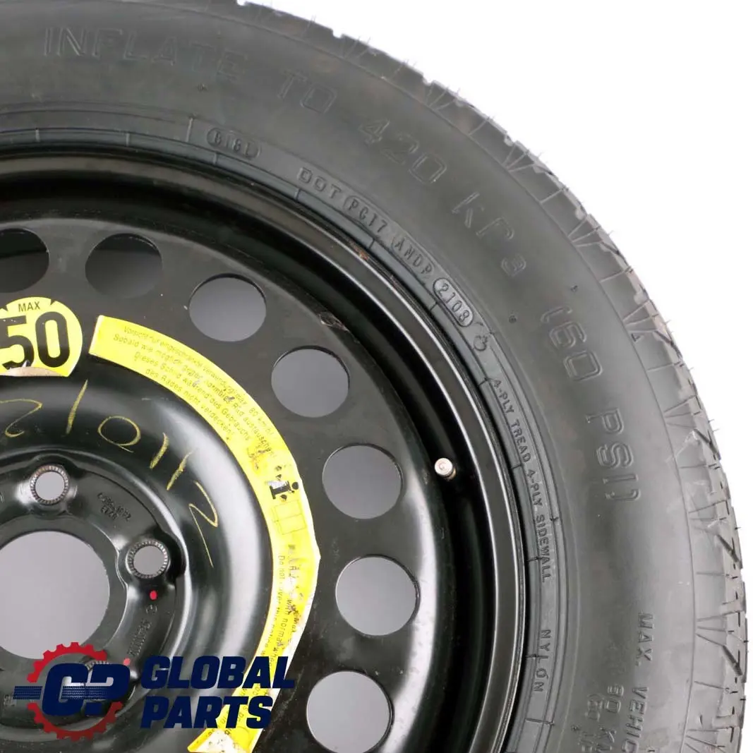 Mercedes W164 W166 Ruota Scorta Acciaio 18" 4J Pneumatico R18 155/90 - SKU A1644000002 - Numero di parte A1644000002