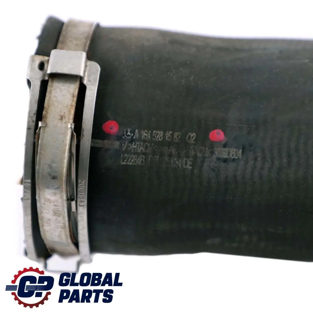 Mercedes W164 Tuyau Intercooler gauche de charge d'air Diesel - SKU A1645281582 - Numéro de pièce A1645281582