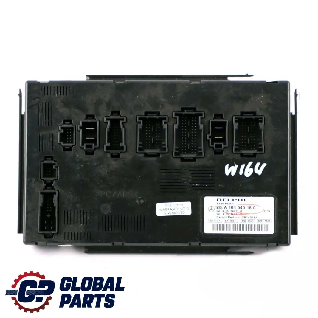 Boîte fusibles module l'unité commande arrière SAM pour Mercedes ML W164 à propos du numéro de pièce A1645401801 Mercedes ML W164 Boîte fusibles module l'unité commande arrière SAM - SKU A1645401801 - Numéro de pièce A1645401801