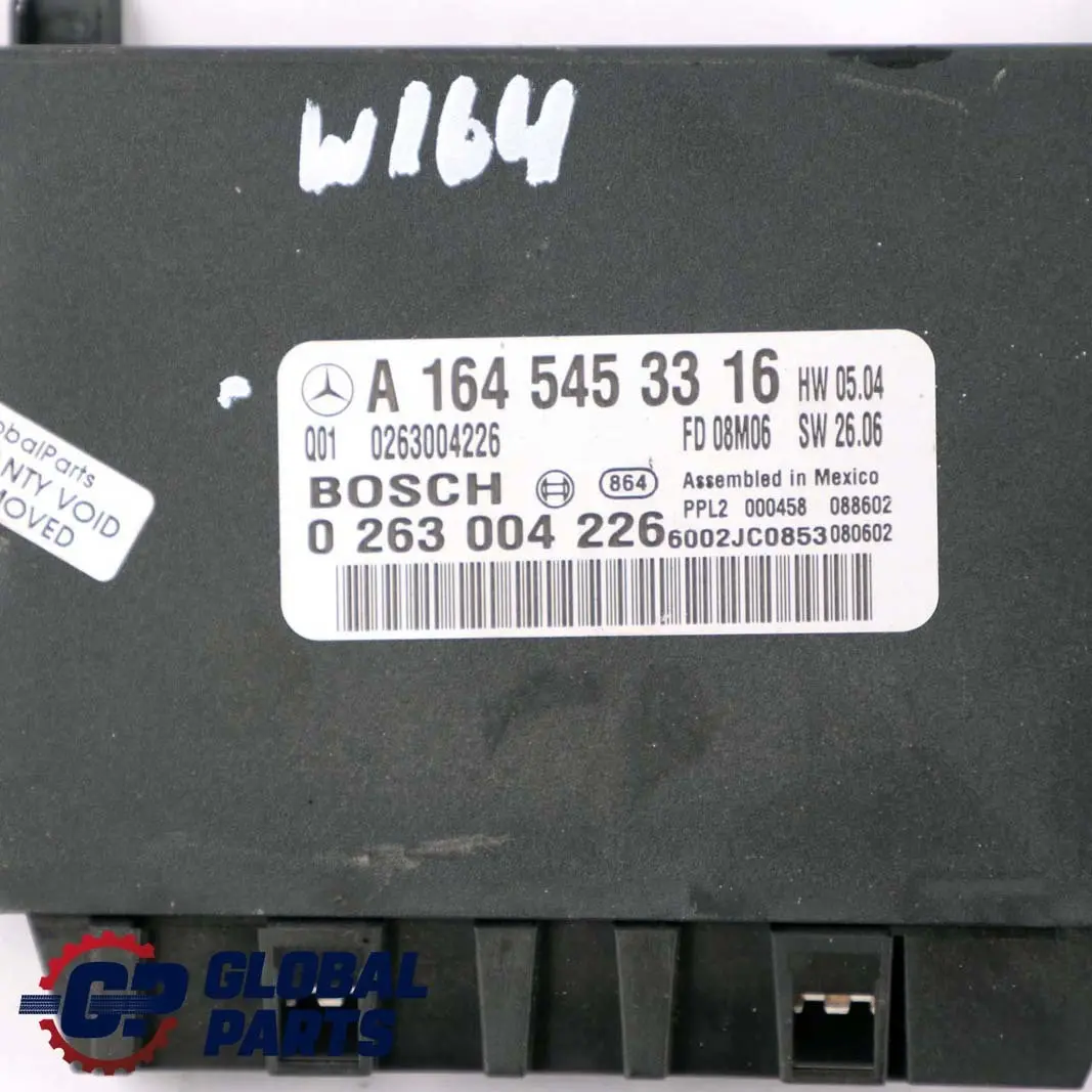 Parktronic Parking Control Unit Module to Mercedes ML W164 with Part number A1645453316 Mercedes ML W164 Parktronic Parking Control Unit Module - SKU A1645453316 - Part number A1645453316