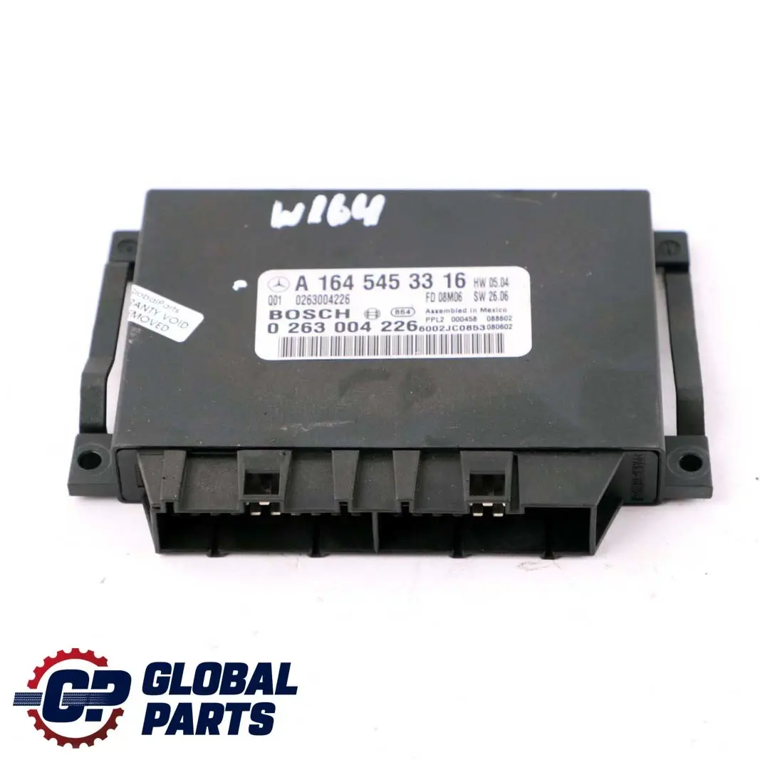 Parktronic Modulo Unità Controllo Parcheggio per Mercedes ML W164 con numero di parte A1645453316 Mercedes ML W164 Parktronic Modulo Unità Controllo Parcheggio - SKU A1645453316 - Numero di parte A1645453316