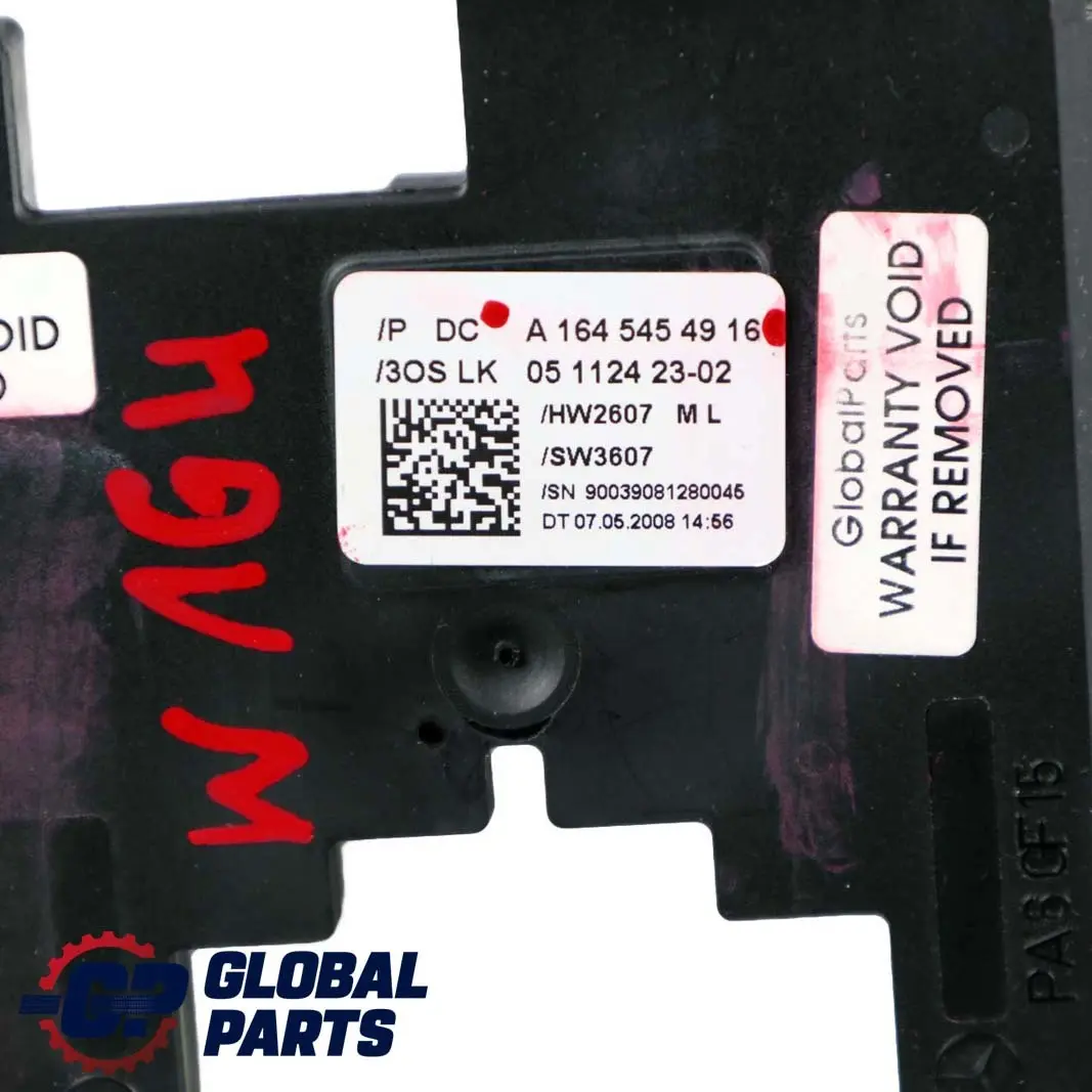 Mercedes-Benz ML W164 GL X164 Steering Lock Angle Sensor Unit to with Part number A1645454916 Mercedes-Benz ML W164 GL X164 Steering Lock Angle Sensor Unit - SKU A1645454916 - Part number A1645454916