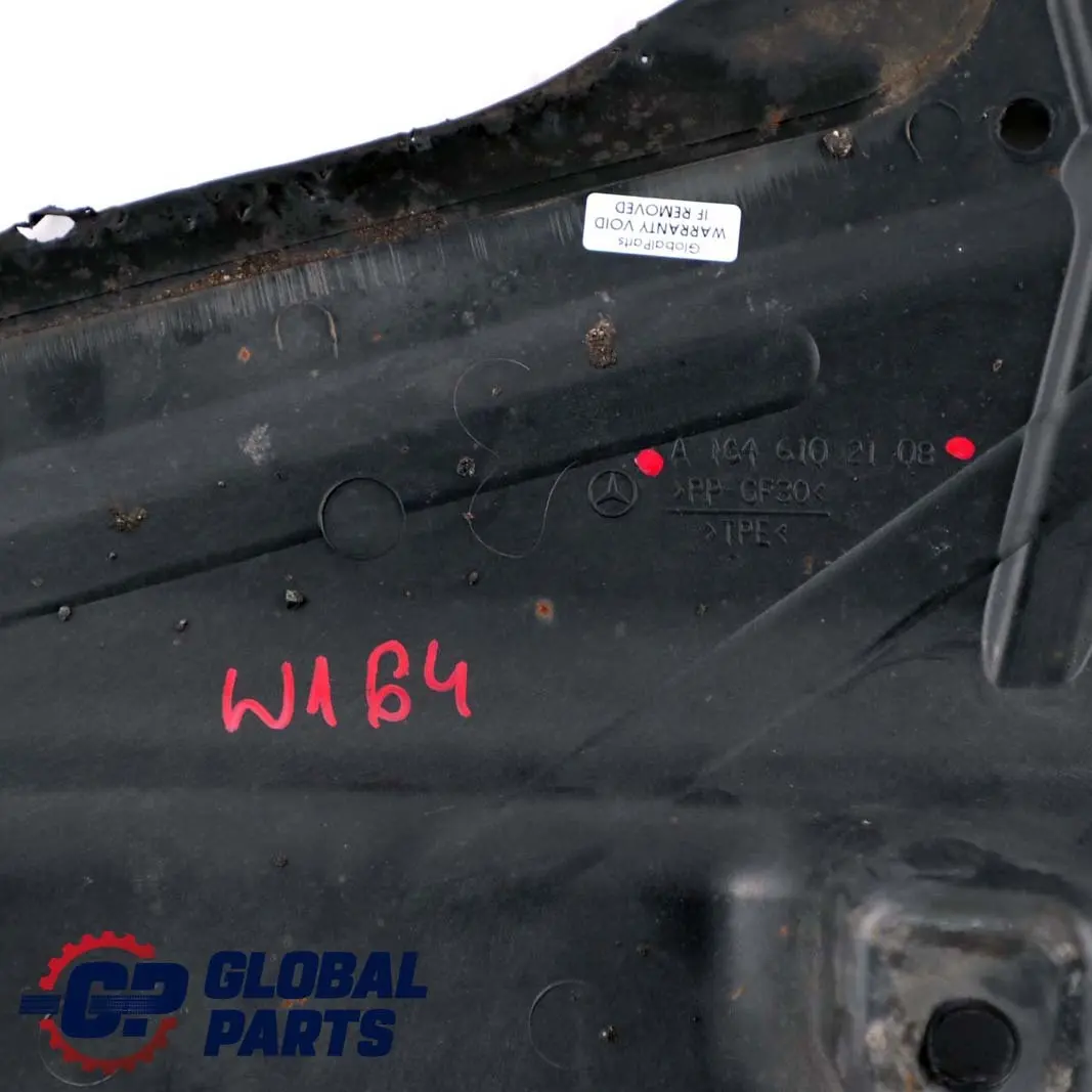 Mercedes-Benz M-Class ML W164 Rear Left N/S Underbody Tray Splash Guard Panel to with Part number A1646102108 Mercedes-Benz M-Class ML W164 Rear Left N/S Underbody Tray Splash Guard Panel - SKU A1646102108 - Part number A1646102108