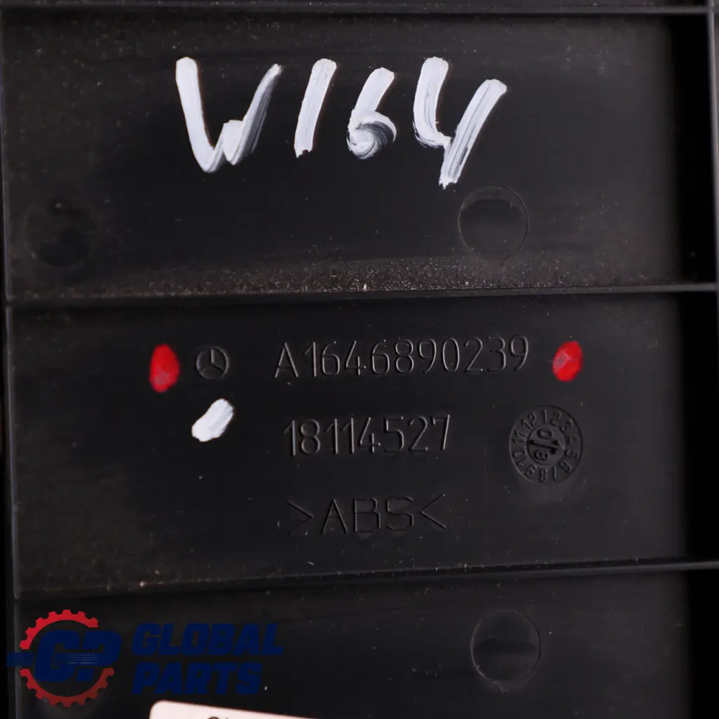 Mercedes-Benz ML W164 Glove Box Bracket Holder Moulding CD Changer to with Part number A1646890239 Mercedes-Benz ML W164 Glove Box Bracket Holder Moulding CD Changer - SKU A1646890239 - Part number A1646890239