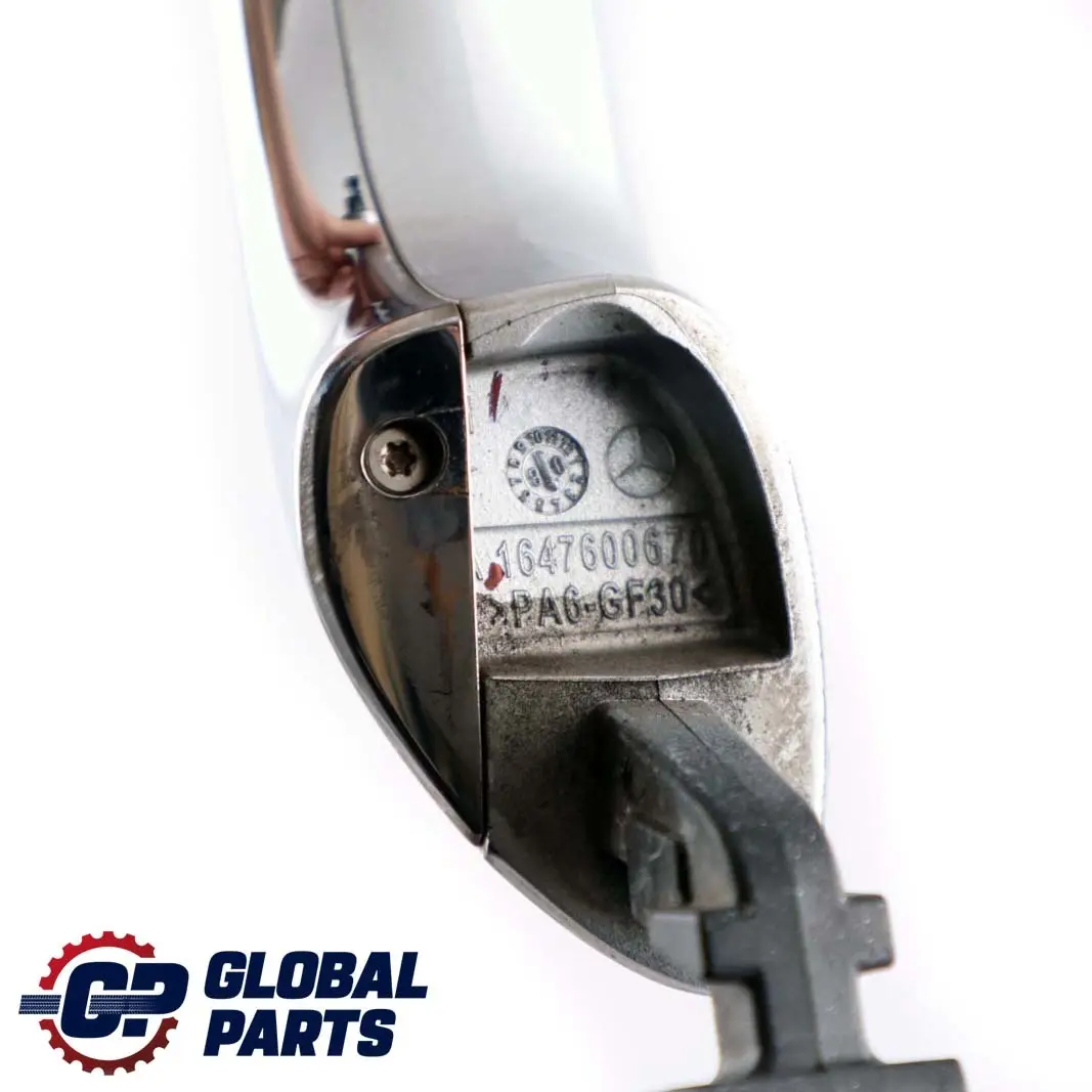 Mercedes-Benz M-Class ML W164 Rear Right O/S Door Handle Iridium Bright Silver to with Part number A1647200670 Mercedes-Benz M-Class ML W164 Rear Right O/S Door Handle Iridium Bright Silver - SKU A1647200670-IRS - Part number A1647200670
