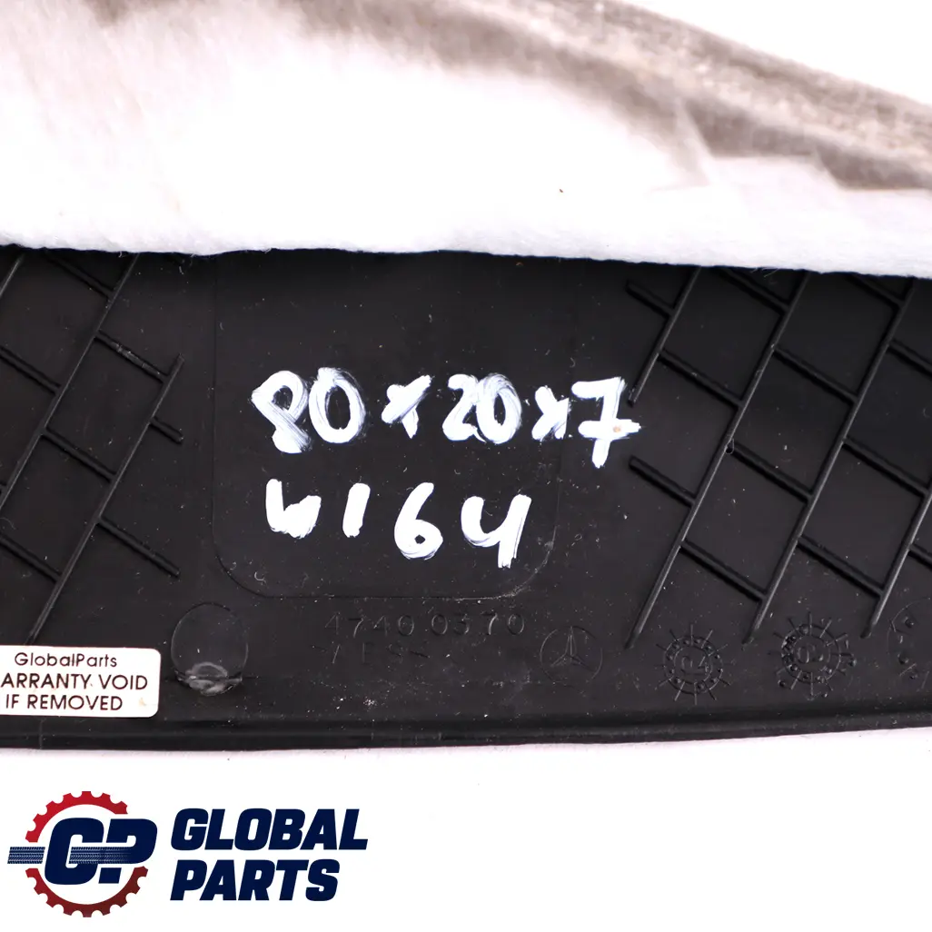 Mercedes ML W164 Trunk Tailgate Trim Cover Top Centre - SKU A1647400370 - Part number A1647400370