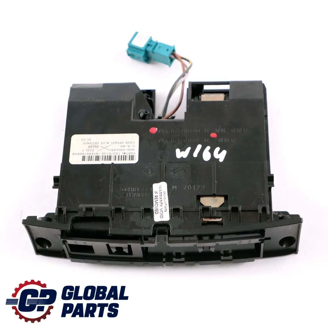 Bandeja Cenicero Tablero Consola Para Fumadores para Mercedes ML W164 con número de pieza A1648100030 Mercedes ML W164 Bandeja Cenicero Tablero Consola Para Fumadores - SKU A1648100030 - Número de pieza A1648100030