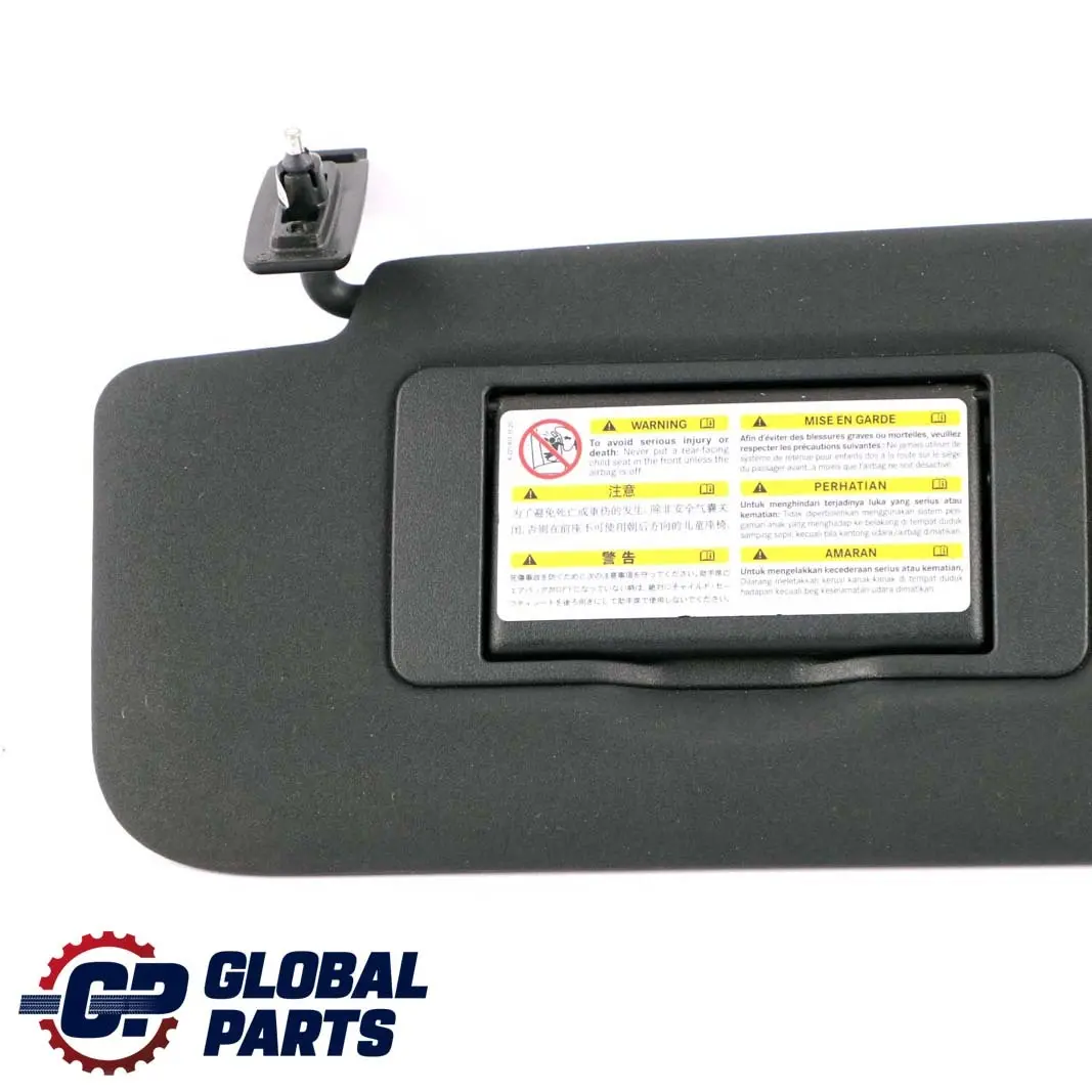 Mercedes W164 Sun Visor Cover Left N/S Black - SKU A1648100110 - Part number A1648100110