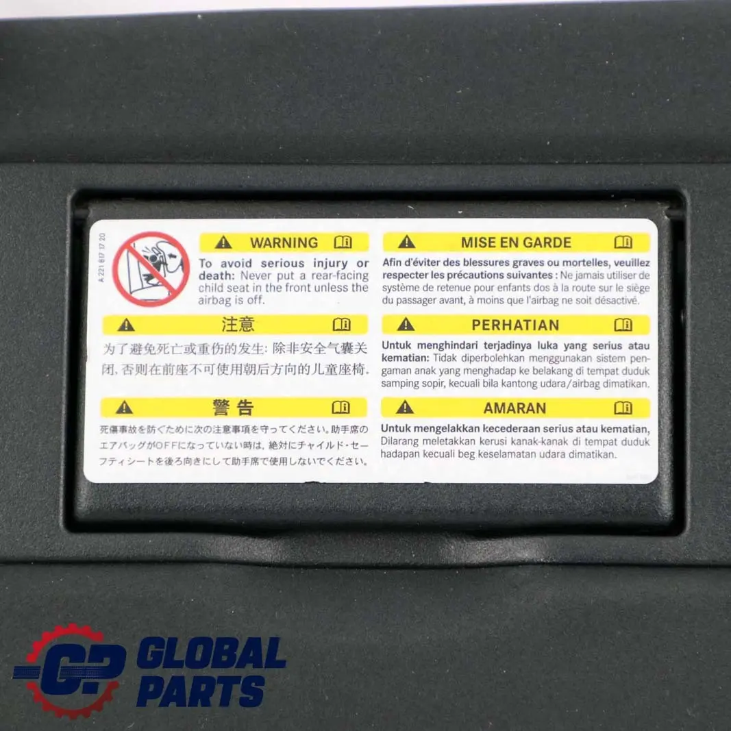 Sonnen Blende Abdeckung Links Schwarz für Mercedes W164 mit Teilenummer A1648100110 Mercedes W164 Sonnen Blende Abdeckung Links Schwarz - SKU A1648100110 - Teilenummer A1648100110