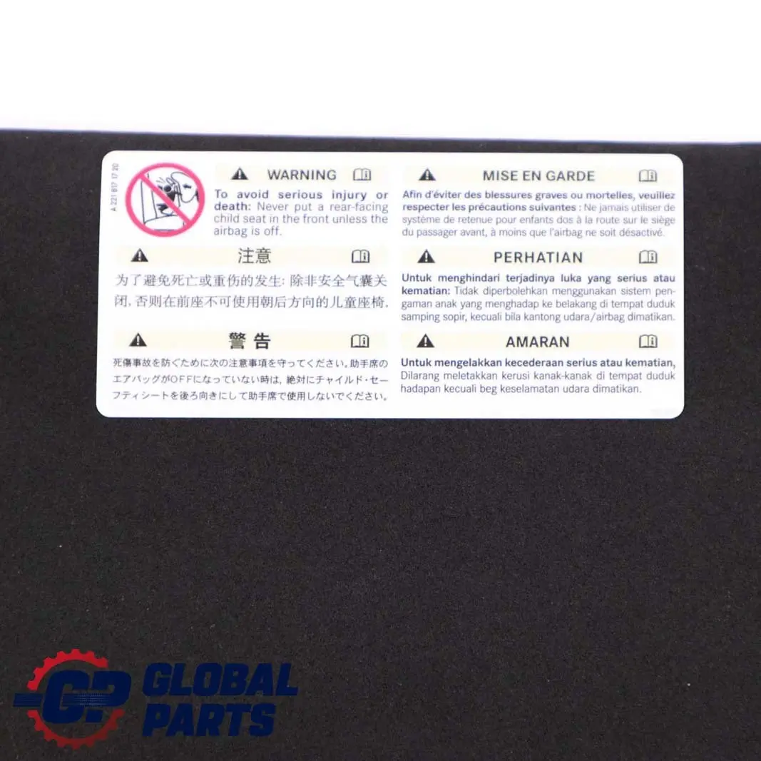 Sonnen Blende Abdeckung Links Schwarz für Mercedes W164 mit Teilenummer A1648100110 Mercedes W164 Sonnen Blende Abdeckung Links Schwarz - SKU A1648100110 - Teilenummer A1648100110