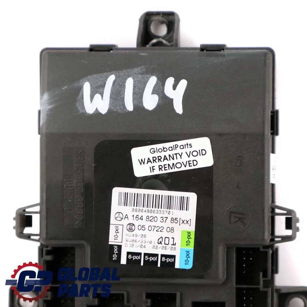 module l'unité commande avant gauche pour Mercedes ML W164 Porte à propos du numéro de pièce A1648203785 Mercedes ML W164 Porte module l'unité commande avant gauche - SKU A1648203785 - Numéro de pièce A1648203785