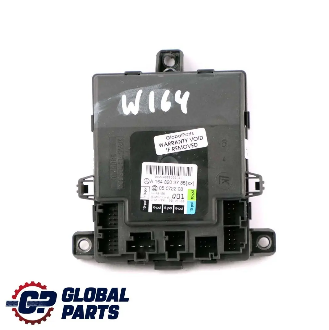 Modulo centralina anteriore sinistra porta per Mercedes ML W164 con numero di parte A1648203785 Mercedes ML W164 Modulo centralina anteriore sinistra porta - SKU A1648203785 - Numero di parte A1648203785