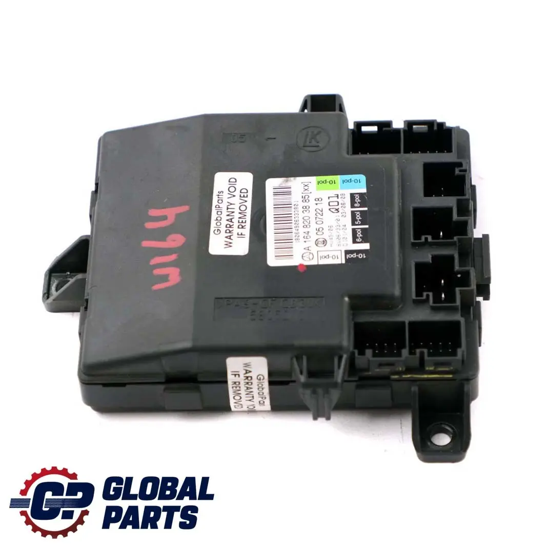Modulo centralina anteriore destra porta per Mercedes ML W164 con numero di parte A1648203885 Mercedes ML W164 Modulo centralina anteriore destra porta - SKU A1648203885 - Numero di parte A1648203885