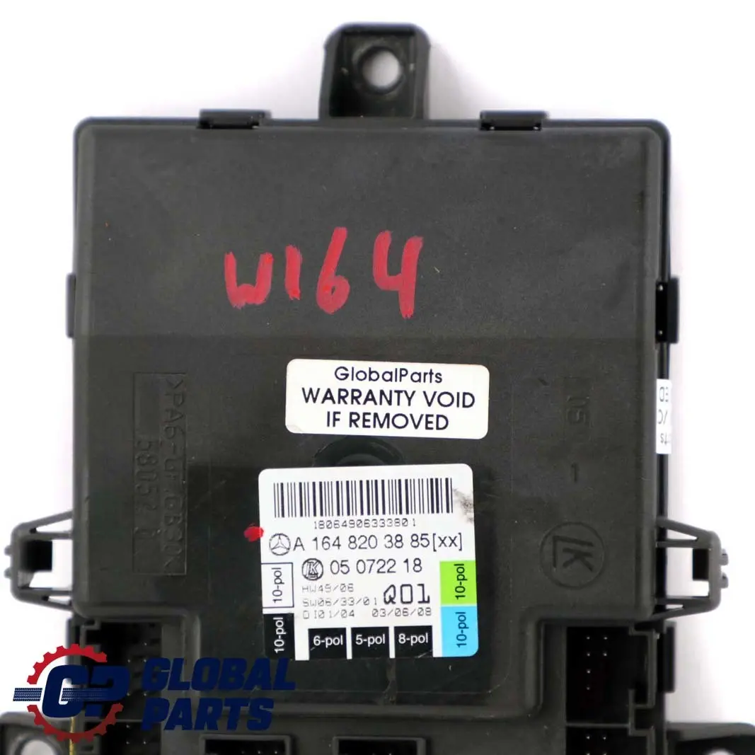vorne rechts Steuergerät Modul Tür für Mercedes ML W164 mit Teilenummer A1648203885 Mercedes ML W164 vorne rechts Steuergerät Modul Tür - SKU A1648203885 - Teilenummer A1648203885