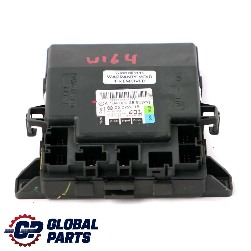 Módulo Unidad de Control Delantero Derecho Puerta para Mercedes ML W164 con número de pieza A1648203885 Mercedes ML W164 Módulo Unidad de Control Delantero Derecho Puerta - SKU A1648203885 - Número de pieza A1648203885