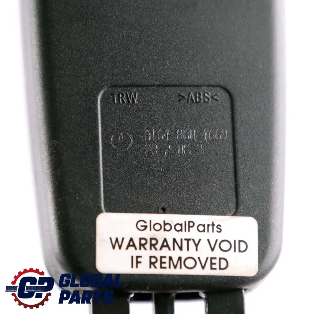 Belt Buckle Rear Right O/S Tensioner to Mercedes ML W164 Seat with Part number A1648601669 Mercedes ML W164 Seat Belt Buckle Rear Right O/S Tensioner - SKU A1648601669 - Part number A1648601669
