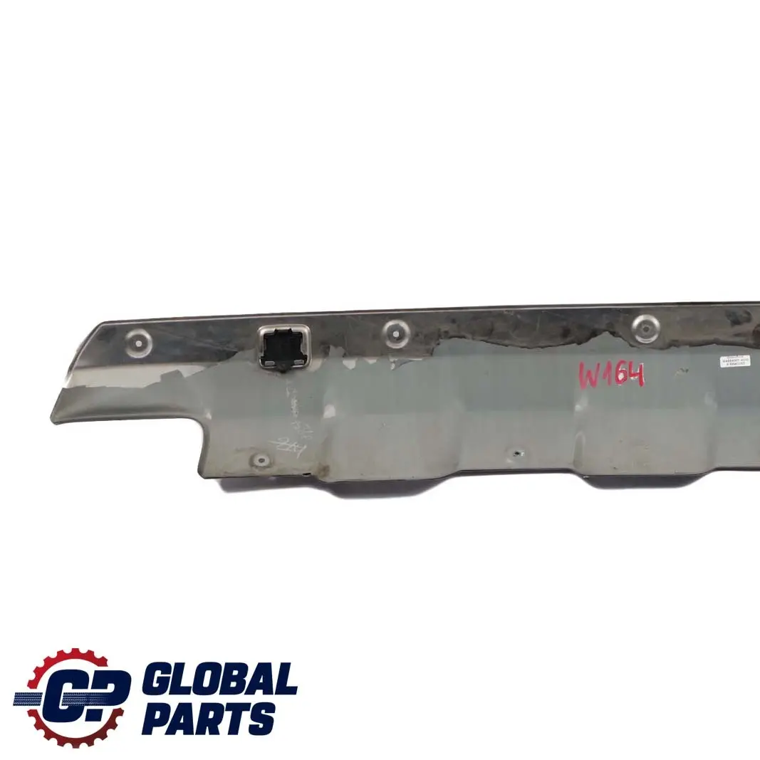 Mercedes-Benz M-Class ML W164 Rear Bumper Bottom Trim Panel Iridium Silver to with Part number A1648850322 Mercedes-Benz M-Class ML W164 Rear Bumper Bottom Trim Panel Iridium Silver - SKU A1648850322-IRS - Part number A1648850322