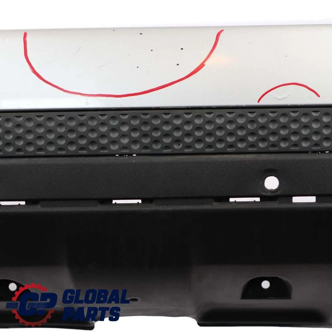 Mercedes-Benz M-Class ML W164 Rear Bumper PDC Holes Iridium Bright Silver to with Part number A1648853925 Mercedes-Benz M-Class ML W164 Rear Bumper PDC Holes Iridium Bright Silver - SKU A1648854225-IRS - Part number A1648853925