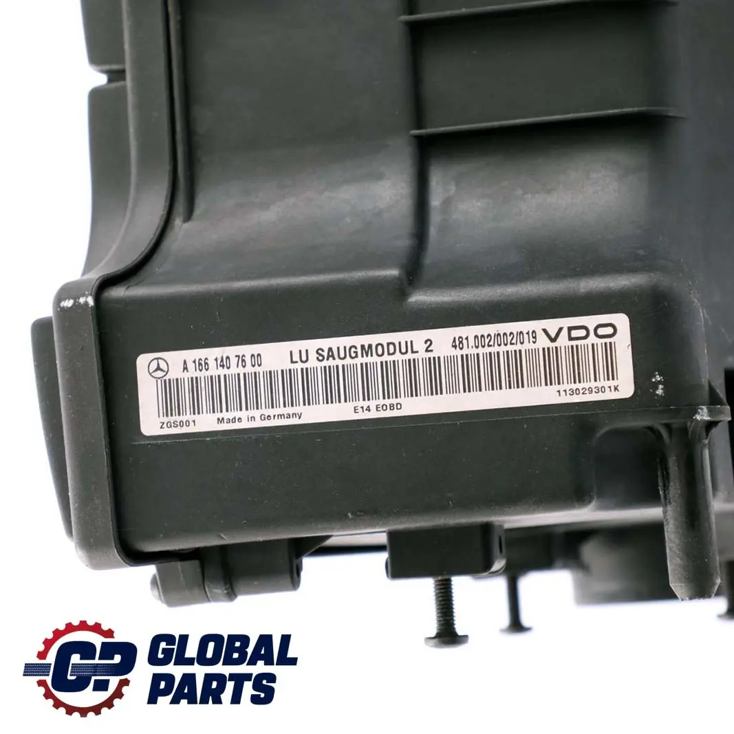 Mercedes-Benz A-Class W168 M166 Air Filter Box A1661407600 to with Part number A1660940101 Mercedes-Benz A-Class W168 M166 Air Filter Box A1661407600 - SKU A1660940101 - Part number A1660940101