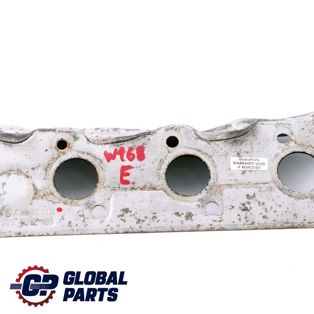 Benz Classe A W168 Piastra copertura collettore scarico per Mercedes con numero di parte A1661400234 Mercedes Benz Classe A W168 Piastra copertura collettore scarico - SKU A1661400234 - Numero di parte A1661400234