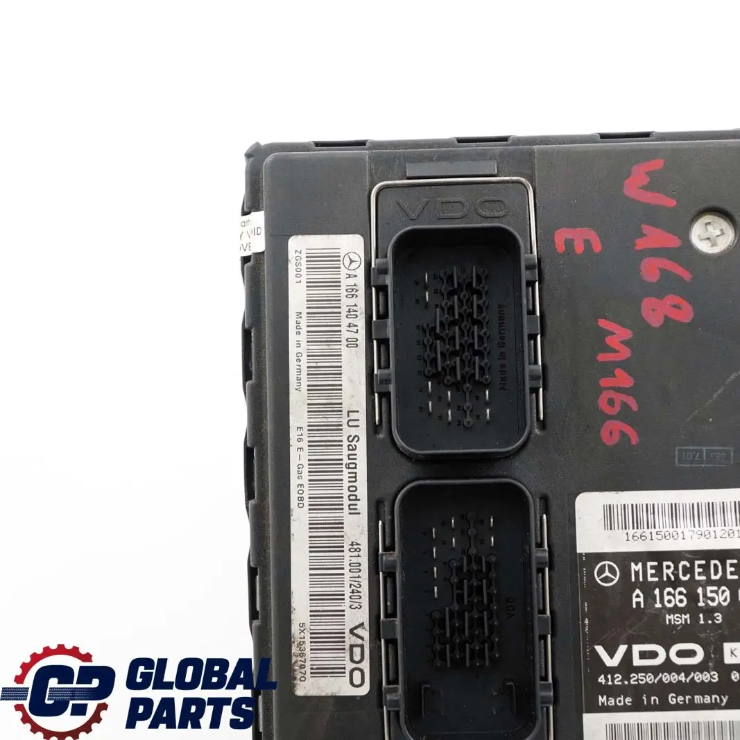  Mercedes-Benz A-Class W168 M166 Air Intake Mass Meter Control Unit ECU - SKU A1661500879-1 - Part number A1661500879