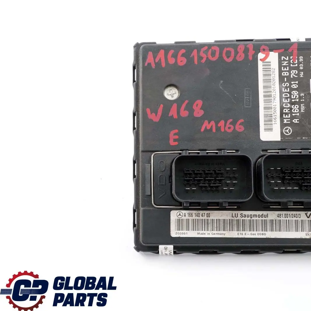  Mercedes-Benz A-Class W168 M166 Air Intake Mass Meter Control Unit ECU - SKU A1661500879-1 - Part number A1661500879