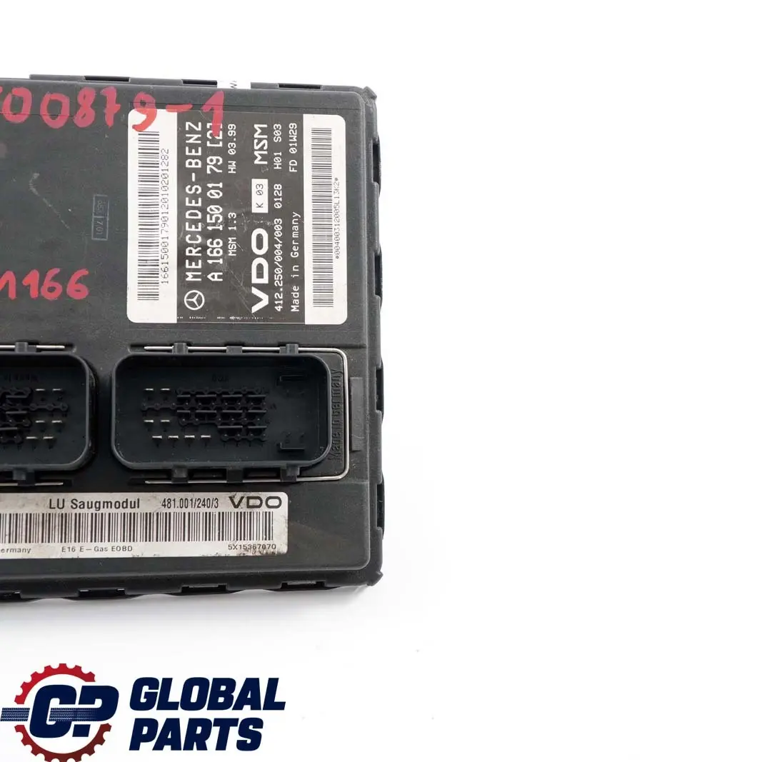  Mercedes-Benz A-Class W168 M166 Air Intake Mass Meter Control Unit ECU - SKU A1661500879-1 - Part number A1661500879