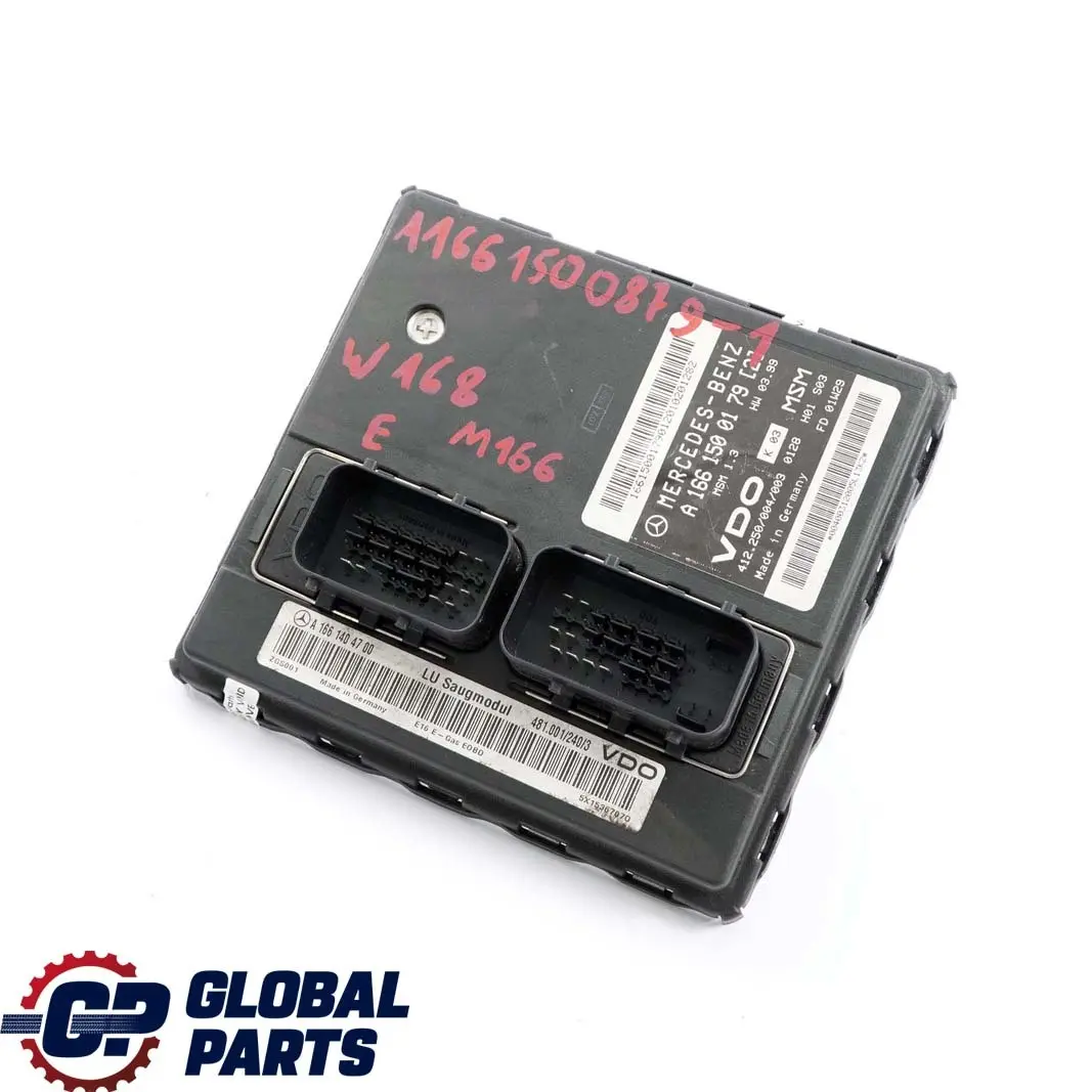 Mercedes-Benz A-Class W168 M166 Air Intake Mass Meter Control Unit ECU to with Part number A1661500879 Mercedes-Benz A-Class W168 M166 Air Intake Mass Meter Control Unit ECU - SKU A1661500879-1 - Part number A1661500879