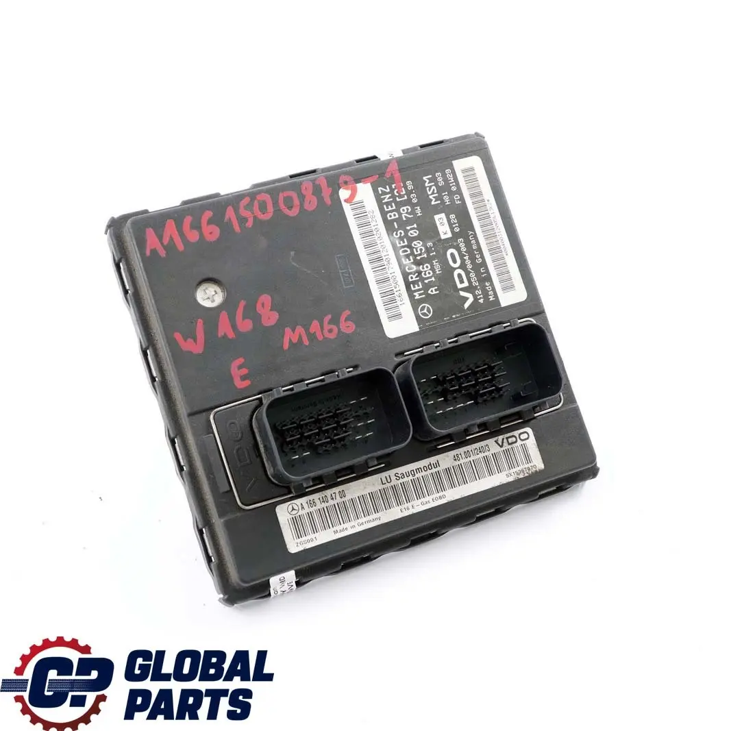  Mercedes-Benz A-Klasse W168 M166 Massenmesser Steuergerät - SKU A1661500879-1 - Teilenummer A1661500879
