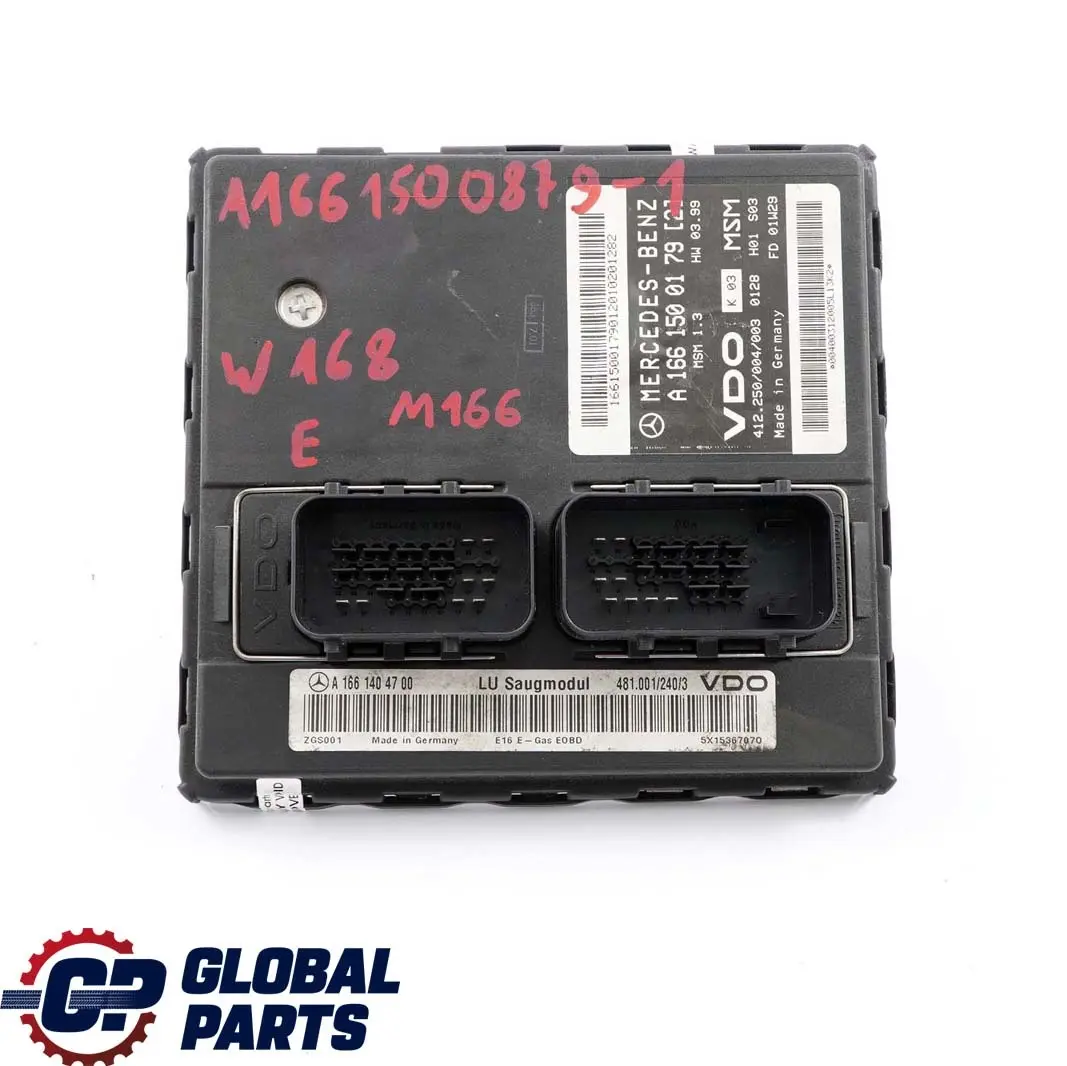 Mercedes-Benz A-Class W168 M166 Air Intake Mass Meter Control Unit ECU to with Part number A1661500879 Mercedes-Benz A-Class W168 M166 Air Intake Mass Meter Control Unit ECU - SKU A1661500879-1 - Part number A1661500879