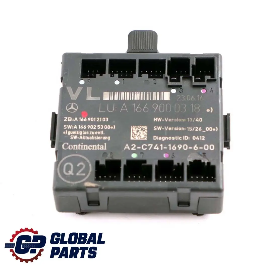 Mercedes-Benz W176 W246 Module de commande de la porte avant gauche ECU pour à propos du numéro de pièce A1669000318 Mercedes-Benz W176 W246 Module de commande de la porte avant gauche ECU - SKU A1669000318 - Numéro de pièce A1669000318