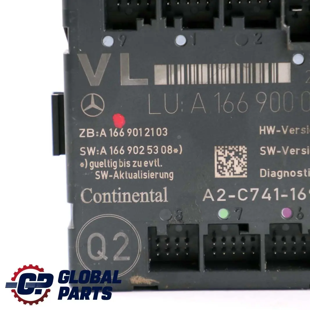  Mercedes-Benz A B Class W176 W246 Front Left N/S Door Control Unit Module ECU - SKU A1669000318 - Part number A1669000318