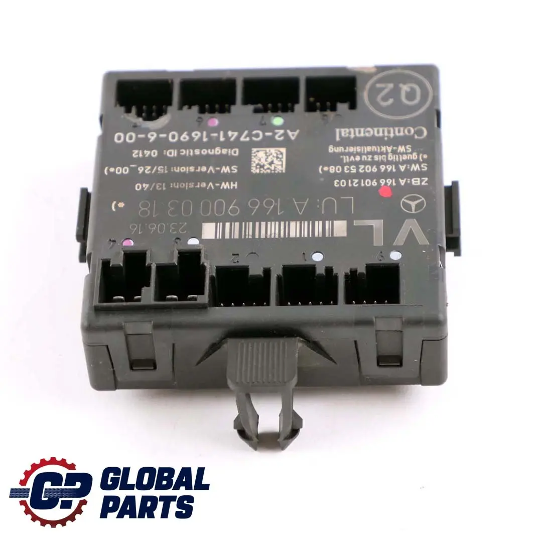  Mercedes-Benz A B Class W176 W246 Front Left N/S Door Control Unit Module ECU - SKU A1669000318 - Part number A1669000318